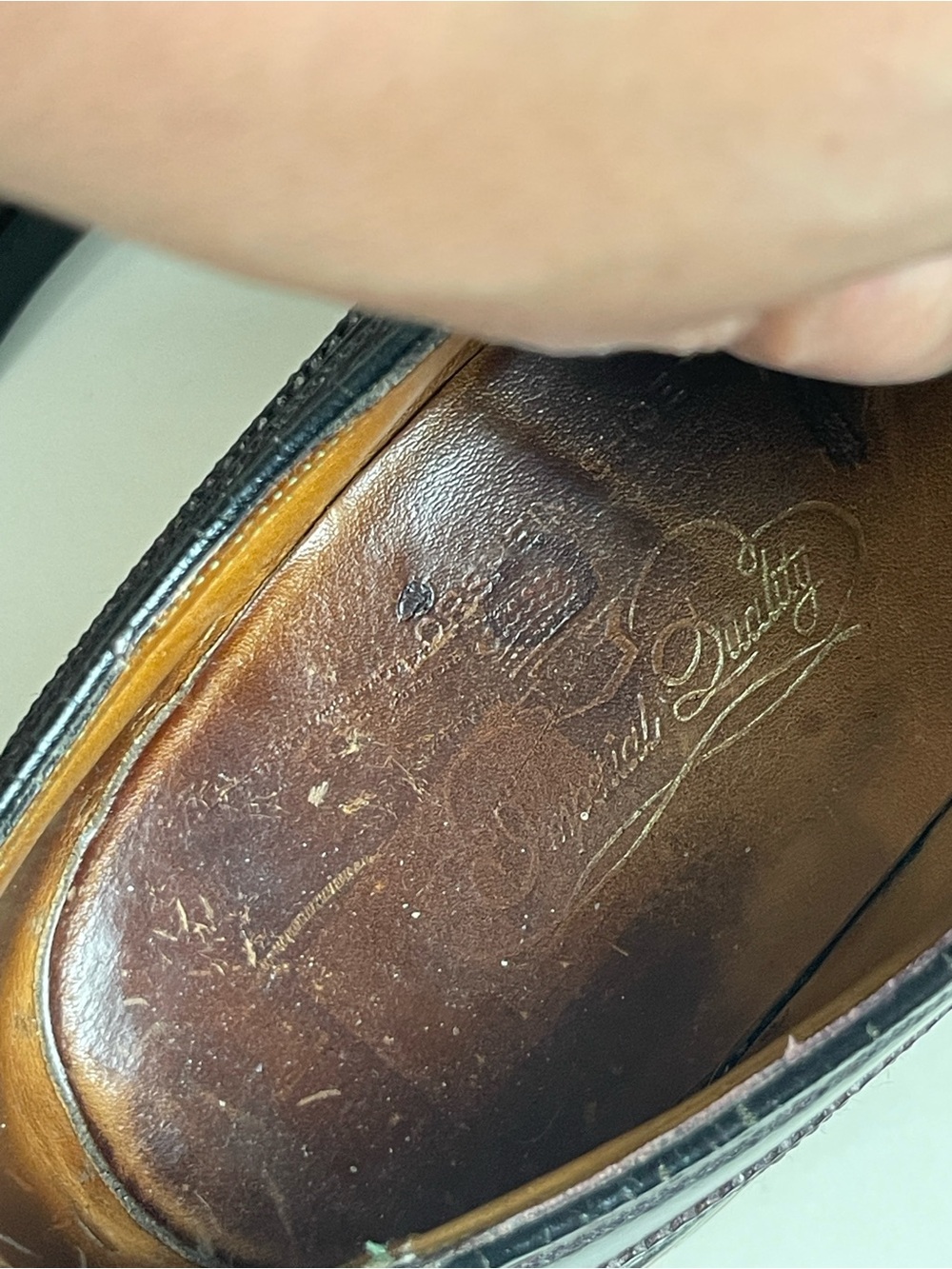Florsheim Imperial Cordovan Longwing Oxfords V Cleat 93605 Mens 10 D - Picture 8 of 16